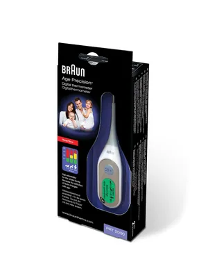 Produktbild von Braun PRT2000, Kontakt, Blau, Weiß, Unterarm, °C, 8 s, LCD