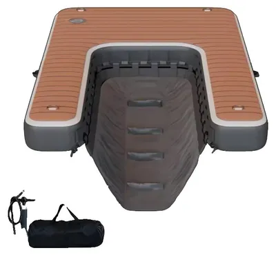 Zdjęcie produktu dla Nadmuchiwana rampa dla psów, antypoślizgowa powierzchnia, przenośna konstrukcja, rampa dla psów – 150 cm, 150 x 100 x 15 cm (59 x 39 x 6 cali)