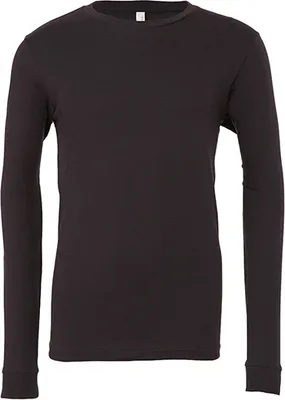 Produktbild von Canvas 3501 | Herren Jersey Long Sleeve Tee,ringgesponnene Baumwolle - Farbe: Dark Grey - Größe: M