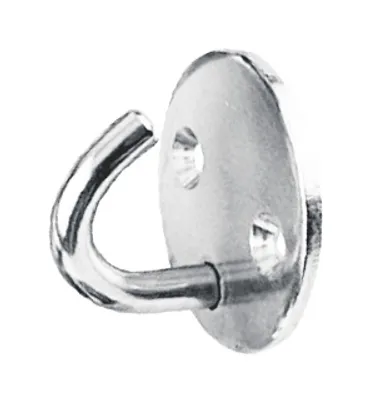 Produktbild von Augplatte mit Haken, Edelstahl A4, 8mm, 50mm
