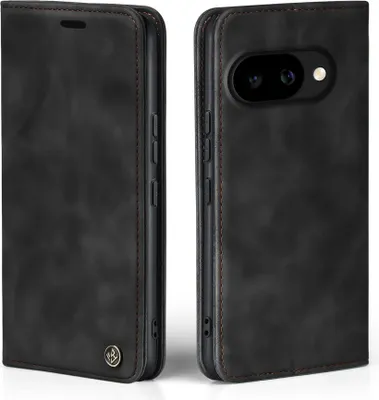 Produktbild von Handy Hülle für Google Pixel 10a Klapphülle Bookcase Flip Cover Handy Tasche Etui Farbe: Schwarz
