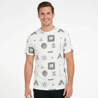 Produktbild von T-Shirt NIKE Dri-Fit TEE DB Yoga Sail Hellbraun XL