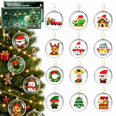 Produktbild von Weihnachten Adventskalender 2026 Mini Klemmbausteine 12 TAGE ADVENTSSPASS