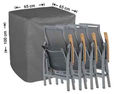 Produktbild von Raffles Covers Raffles Covers Schutzhülle für zusammengeklappte verstellbare Gartenstühle | Atmungsaktiv | Wasserdicht | UV-beständig - Farbe: Anthrazit, Masse: 65 x 65