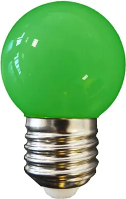 Zdjęcie produktu dla Edm E27 1,5w 80 lumenów kulista lampa led zielona zielony jeden rozmiar