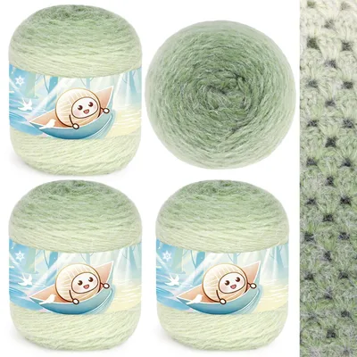 Productafbeelding van Elzusha - Fluffy Gradient Haakgaren voor Mutsen en Sjaals