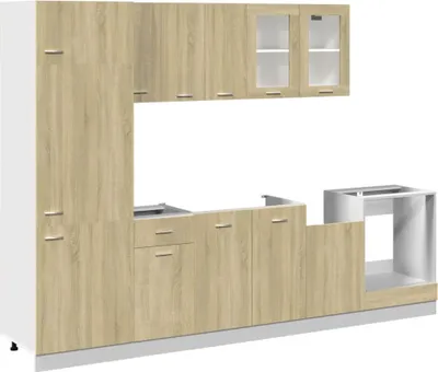 Produktbild von vidaXL 8-tlg. Küchenschrank-Set Lyon Sonoma-Eiche Holzwerkstoff