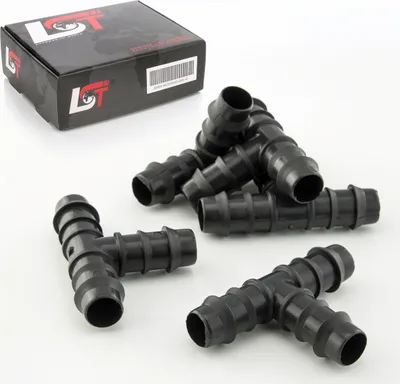 Produktbild von 5x Verbinder Kupplung T-Stück Bewässerungssystem Tropfbewässerung PE-Rohr 3x20mm