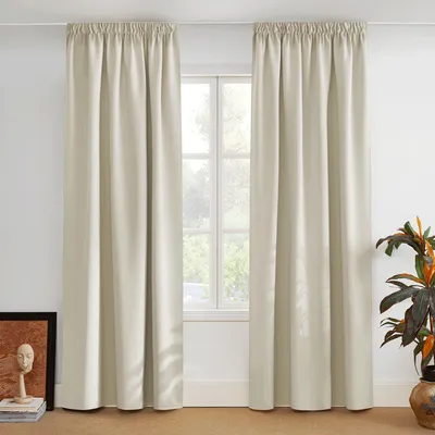 Produktbild von Verdunkelungsgardinen - 2 Paneele - 228 x 228 cm - Wärmeisolierend - Lichtbeige
