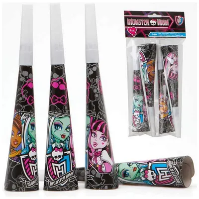 Immagine prodotto di Set di articoli per feste Monster High 20 cm trombetta