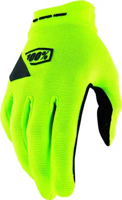 Obrázek produktu pro 100 % Ridecamp Gel Gloves M fluo yellow – gelové MTB rukavice pro...