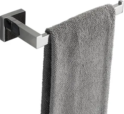 Produktbild von Unyqoos stilvoller Edelstahl-Handtuchring für Bad und Küche, 27 cm Chromfinish
