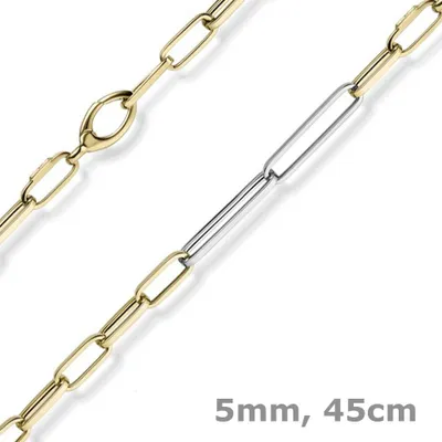 5mm-Phantasie-Kette-aus-585-Gold-gelb-weiß-45cm