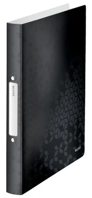 Produktbild von LEITZ Ringbuch WOW DIN A4 PP schwarz-metallic 4 Ringe