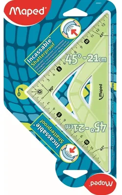 Image de Maped Triangle à dessin Flex 45 degrés, hypoténuse : 210 mm