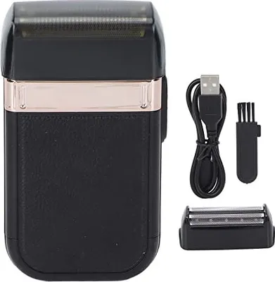 Produktbild von Elektrischer Folienrasierer, Schnurloser elektrischer Rasierer USB Wiederaufladbarer Elektrorasierer für Männer Geräuscharmer Waschbarer Rasierapparat