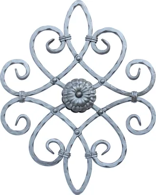 Produktbild von UHRIG Schmiedeeisen Ornament Gitter Fenstergitter Stahl Eisen geschmiedet, z.B. als Füllung für Geländer, Zaun, Tor uvm.