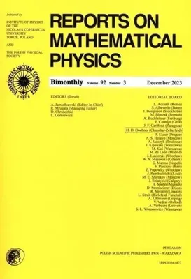 Image de Reports on Mathematical Physics 92/3 - ouvrage collectif