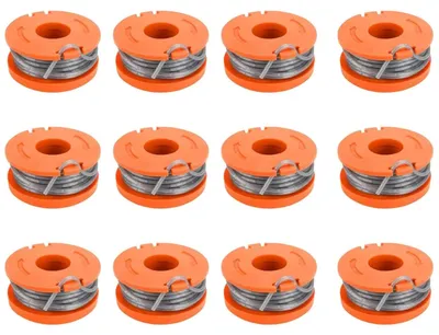 Immagine prodotto di INF Bobine per Testina Decespugliatore 12 Pezzi – Ricambio ABS+Nylon, compatibile con Spear & Jackson, Mac Allister, Qualcast e Worx