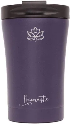 Productafbeelding van Dubbelwandige Thermosbeker met Yogamotief - 280 ml Lekvrije Koffiebeker voor Thuis en Onderweg
