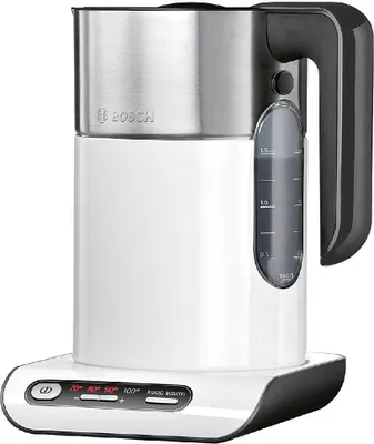 Produktbild von Bosch TWK8611P Wasserkocher 1,5 l 2400 W Anthrazit  Edelstahl  Weiß