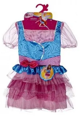 Image de Déguisement de fée bloom believix 4/6 ans - costume robe winx club - panoplie fille
