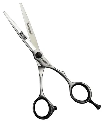 Image de Ciseaux de coiffure, lame de 5,5 pouces, en acier inoxydable, ergonomiques, pour coiffeurs