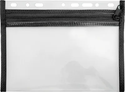 Produktbild von VELOFLEX Reißverschlussbeutel VELOBAG® transparent/schwarz 0,3 mm, 1 St.