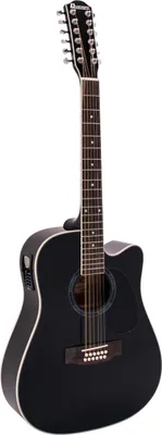 Produktbild von DIMAVERY DR-612 Westerngitarre 12-saitig, schwarz (26231282)