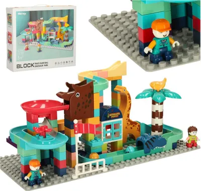 Obrázok produktu pre Kreatívne bloky guľôčková dráha dinosaurí park 147sz