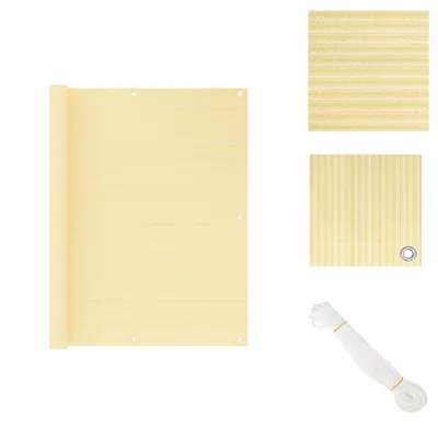 Obrázek produktu pro vidaXL Balkonová zástěna béžová 120x300 cm HDPE - Slunečníky a sluneční clony