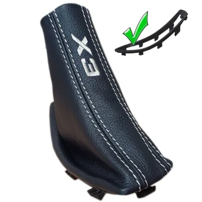 Produktbild von BMW X3 E83 2004-2010 Handbremsmanschette Handbremssack + Rahmen Leder Stickerei