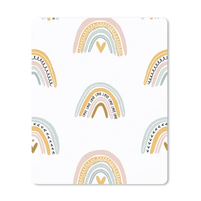 Produktbild von MuchoWow® Mauspad Mousepad Mädchen - Design - Regenbogen - Kind 30x40 cm - Mousepads - Maus Mat - Pad - Mausunterlage - Mausmatten