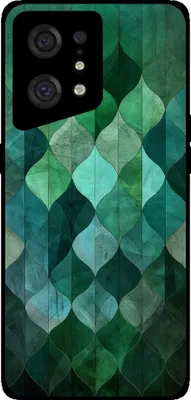 Produktbild von Smartphonica Telefon Fall geeignet für Oppo Find X5 Pro mit grünen Blättern drucken - TPU zurück Abdeckung Fall grünes Blatt-Design - Grün