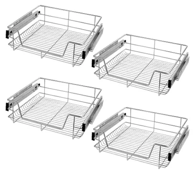 Produktbild von 4er Set Teleskopschubladen 60 cm für Küchenschränke