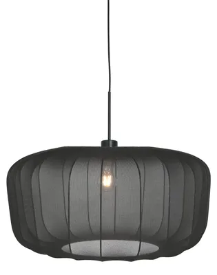 Produktbild von Hängeleuchte - schwarz - Sparkled Light - metall textil - Ø 60cm - E27 - 4486ZW - Steinhauer