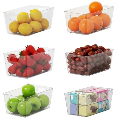 6er-Set Kühlschrank-Organizer, BPA-frei, 24 x 13 x 11 cm