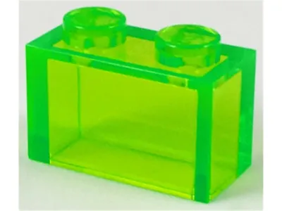 Produktbild von Lego® 1x2 Stein 3065 - 250 Stück Transparent Hellgrün