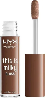 Immagine prodotto di NYX Professional Makeup This Is Milky Gloss Lucidalabbra vegano Idratazione 12 ore - Latte Il cioccolato al cocco Marrone