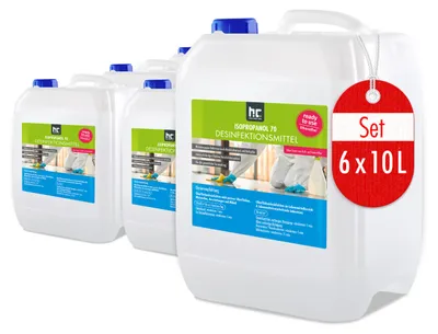 Produktbild von 6 x 10 L Isopropanol 70 - Desinfektionsmittel für Oberflächen