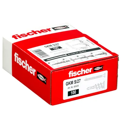 Zdjęcie produktu dla Fischer GKM 27, Blok gipsowy, Metal, Srebrny, PZ2, 31 mm, 3,5 cm