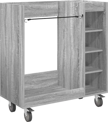 Produktbild von vidaXL Golf Schrank Mit Rad Uni Graues Sonoma 90 x 45 x 98 cm