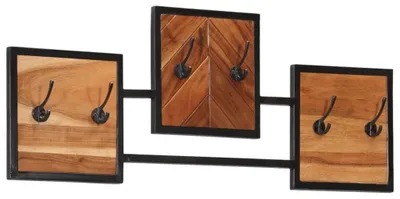 Produktbild von Wandhaken aus massivem Akazienholz mit 6 Haken