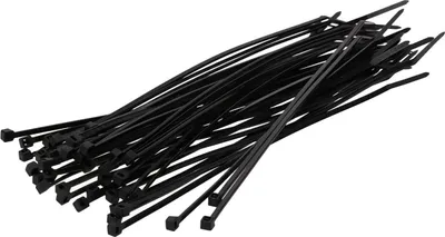 Produktbild von 100 Stück Kalitec Kabelbinder schwarz 300mm x 4,8mm I Kabelbinder uv-beständig I schwarze Kabelbinder I Kabelbinder Set schwarz I 300 mm lange Kabelbinder I 22 kg Zugfestigkeit