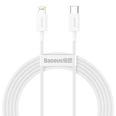 Zdjęcie produktu dla Kabel Baseus Superior USB-C - Lightning 2,0 m PD 20W biały