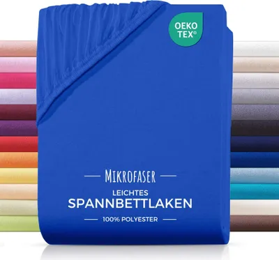 Produktbild von Mikrofaser Spannbettlaken 180x200 Royal Blau