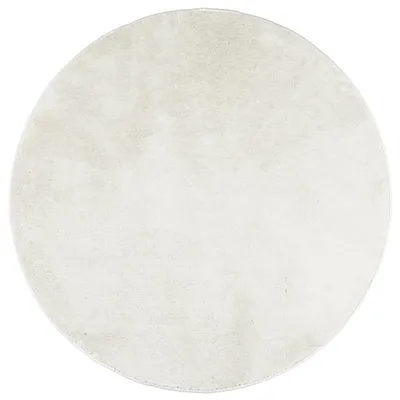 Image de vidaXL Tapis OVIEDO velours court Crème Ø 120 cm