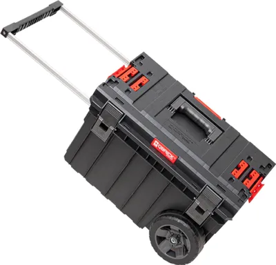Produktbild von Qbrick System ONE Trolley Vario stapelbar 605 x 405 x 345 mm 44 l IP66 mit Laufrädern auf Metallachse