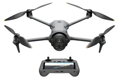 Produktbild von DJI Mavic 4 Pro, 4 Rotoren, 100 MP, 12288 x 8192 Pixel, 27 m/s, 6654 mAh, Grau