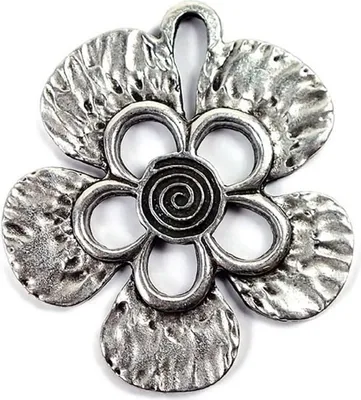Produktbild von Minott Anhänger Blume aus versilbertem Messing 13459